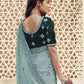 Rajwada Light Teal Georgette Embroidered Elegant Saree For Women