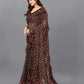Rajwada Multicolor Georgette Printed And Ruffle Saree For Women