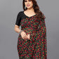 Rajwada Multicolor Georgette Printed And Ruffle Saree For Women