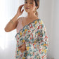 Rajwada Multicolor Chinon Printed Saree With Unstitched Blouse For Women