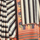 Rajwada Black & White Georgette Striped Saree With Unstitched Blouse For Women