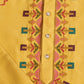 Rajwada Yellow Silk Blend Embroidered Stitched Kurta For Men