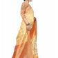 Rajwada Beige Silk Blend Floral Printed Saree For Women