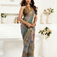 Rajwada Multicolour Cotton Linen Zari Work Saree For Women