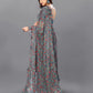 Rajwada Multicolor Georgette Printed And Ruffle Saree For Women
