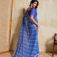 Rajwada Blue Georgette Printed Saree For Women