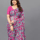 Rajwada Multicolor Georgette Printed And Ruffle Saree For Women