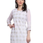 Rajwada White Georgette Embroidered Kurti For Women