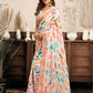 Rajwada Multicolour Cotton Linen Zari Work Saree For Women