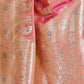 Rajwada Pink Silk Blend Woven Elegant Saree For Women