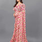 Rajwada Multicolor Georgette Printed And Ruffle Saree For Women