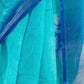 Rajwada Sky Blue Cotton Linen Zari Work Saree For Women