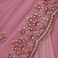 Rajwada Pink Georgette Embroidered Elegant Saree For Women
