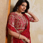 Rajwada Red Georgette Printed Saree For Women