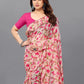 Rajwada Multicolor Georgette Printed And Ruffle Saree For Women