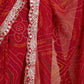 Rajwada Red Georgette Printed Saree For Women