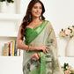 Rajwada Grey Cotton Linen Zari Work Saree For Women