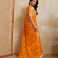 Rajwada Orange Georgette Printed Saree For Women