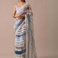 Rajwada Muticolor Printed Georgette Saree With Unstitched Blouse for Women