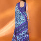 Rajwada Violet Silk Blend Printed Saree For Women