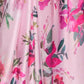 Rajwada Pink Satin Printed Saree With Unstitched Blouse For Women