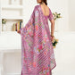 Rajwada Purple Cotton Linen Zari Work Saree For Women