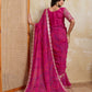 Rajwada Pink Georgette Printed Saree For Women