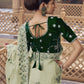 Rajwada Green Georgette Embellished Elegant Saree For Women