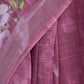 Rajwada Purple Cotton Linen Zari Work Saree For Women