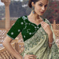 Rajwada Green Georgette Embellished Elegant Saree For Women