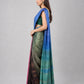 Multicolor Chinon Solid Saree