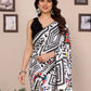 Rajwada Multicolor Georgette Printed Saree For Women