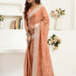 Rajwada Beige Cotton Linen Zari Work Saree For Women