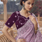 Rajwada Lavender Georgette Embellished Elegant Saree For Women