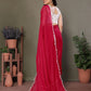 Rajwada Pink Georgette Plain Saree For Women
