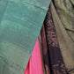 Multicolor Chinon Solid Saree