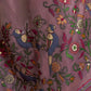 Rajwada Mauve Cotton Blend Solid Saree For Women