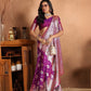 Rajwada Voilet Silk Blend Woven Elegant Saree For Women