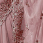 Rajwada Light Pink Georgette Embellished Elegant Saree For Women