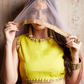 Rajwada Women Peach Embroidered Semi Stitched Lehenga With Unstitched Blouse