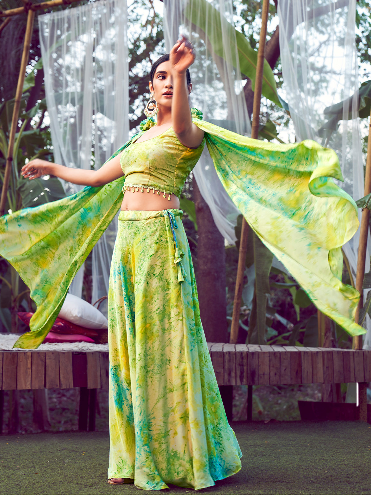 Rajwada - Multi Color Stitched Lehenga