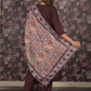 Rajwada Dark Purple Embroidered Cotton Blend Stitched Kurta Set for Women