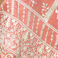 Rajwada Peach Embroidered Soft Organza Unstitched Kurta Set For Women