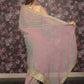 Rajwada Green and Pink Double Shaded Embroidered Crepe Saree with Unstitched Blouse for Women