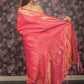 Rajwada Royal Magenta Silk Blend Woven Saree with Unstitched Blouse for Women