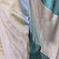 Rajwada White And Teal Satin Printed Saree With Unstitched Blouse For Women