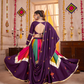 Rajwada Multicolor Viscose Cotton Embroidered Semi-Stitched Lehenga Choli For Women