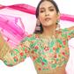 Rajwada Women Beige Embroidered Semi Stitched Lehenga With Unstitched Blouse