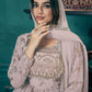 Rajwada Lilac Faux Georgette Printed Gown For Women