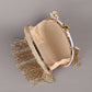 Rajwada Gold Mirror Embellished Clutch For Women